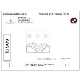 Williams and Hussey shop fox molder knives 2" Solid Crown Capital