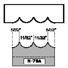 Magic Molder Plugs N-75A Double radius bead shaper cutter