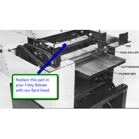Byrd Shelix 12" Planer Head for Foley Belsaw 9123 & 985