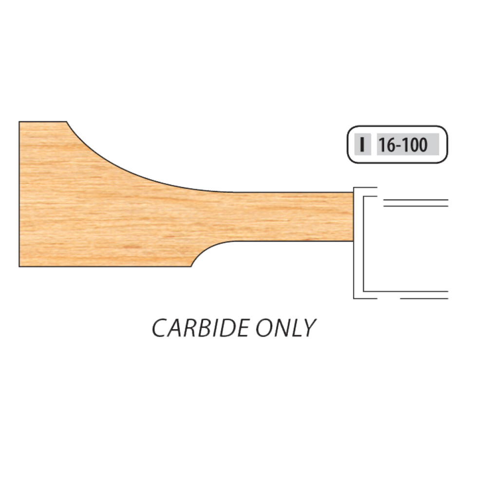 FREEBORN IC-16-100 CARBIDE RAISED PANEL TONGUE TRIMMER Shaper Cutter