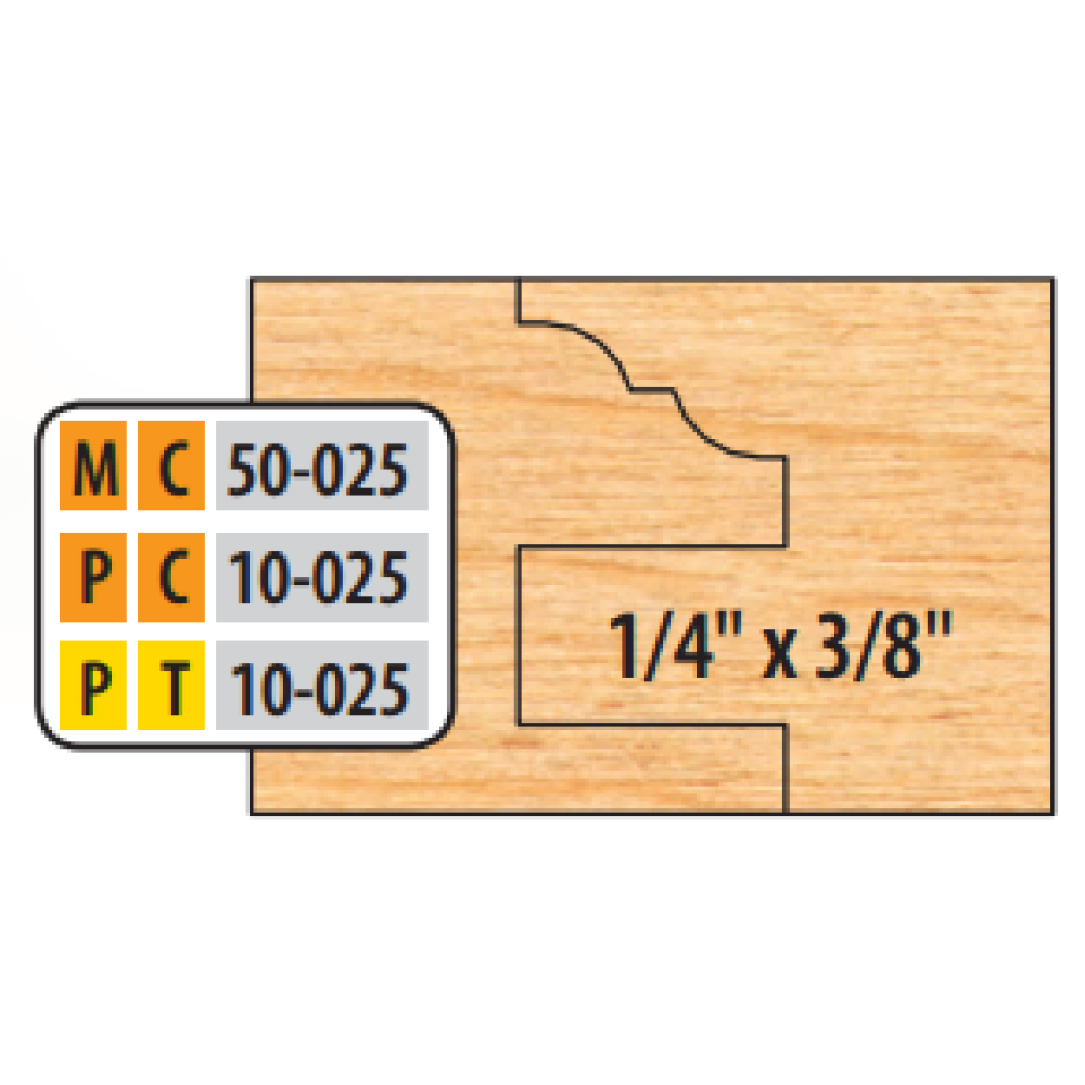 Freeborn PC-10-025 Cope & Pattern 6 piece shaper cutter set 