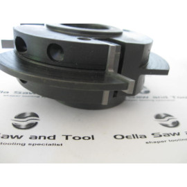 Byrd Stile Shaper Cutter loaded with #5SE Shaker Pattern Inserts Eased Edge Choice of Bore