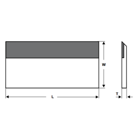 30" x 1-3/16" x 1/8" T.C.T. planer knives by Tigra (German)